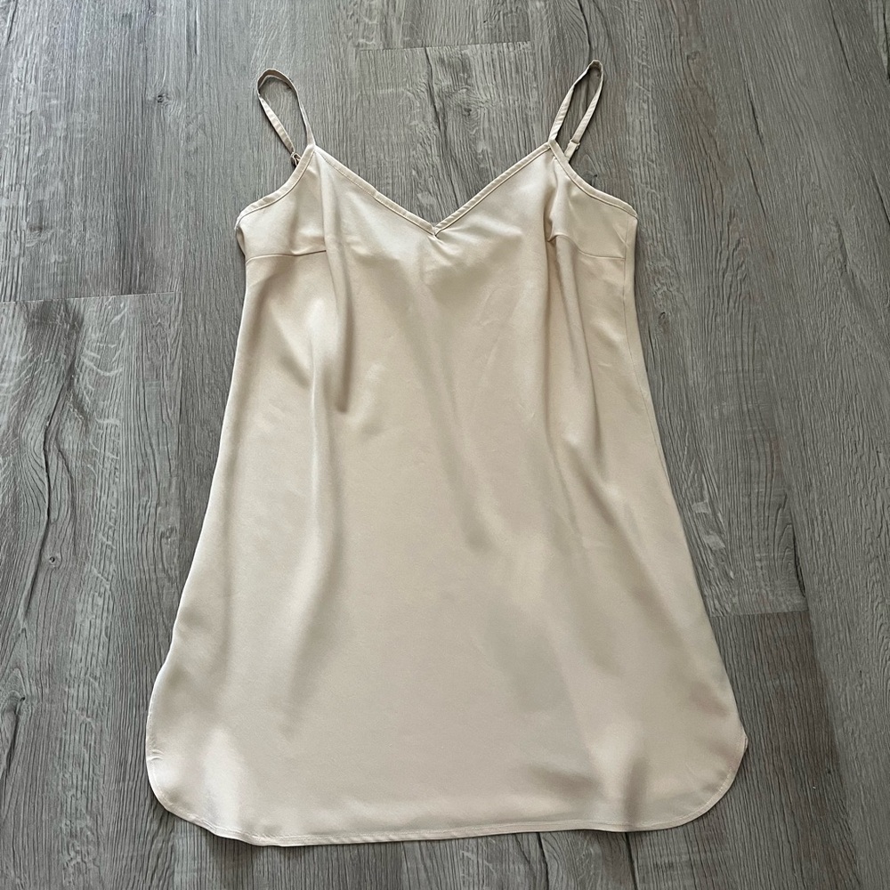 Christophe Sauvat Champagne Slip Dress